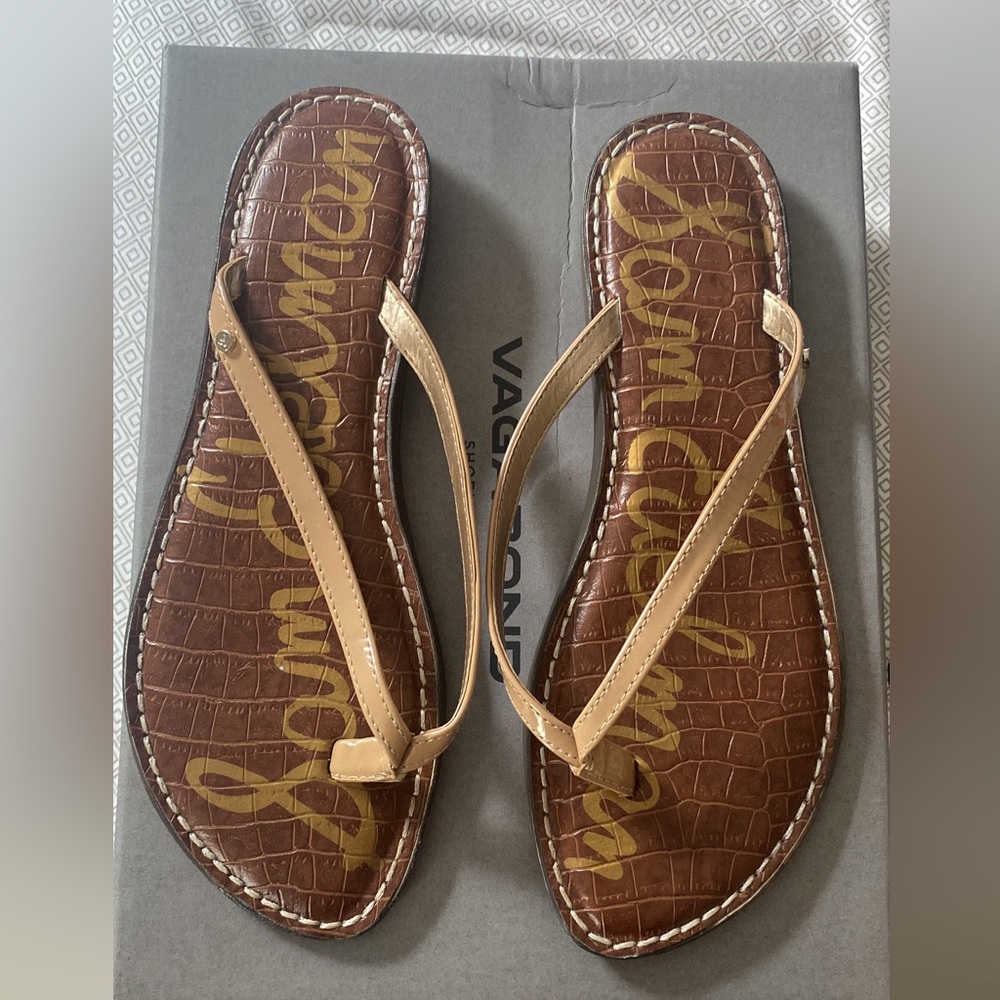 Sam Edelman Gracie leather flip flop sandals